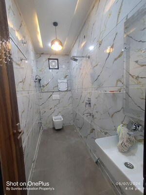 Bathroom in 2 BHK Builder Floor at Dwarka Mor – for Rent