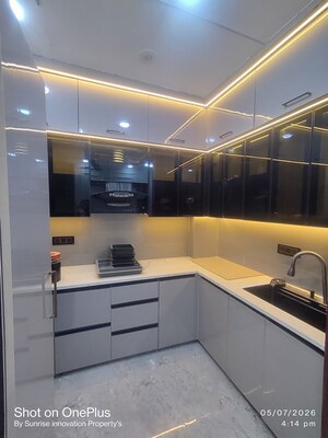 Kitchen in 2 BHK Builder Floor at Dwarka Mor – for Rent