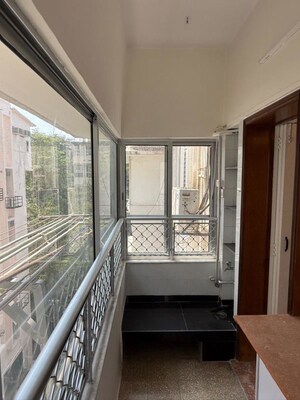 Balcony in 2.5 BHK Apartment at Sanghi House, Nepean Sea Road – for Rent