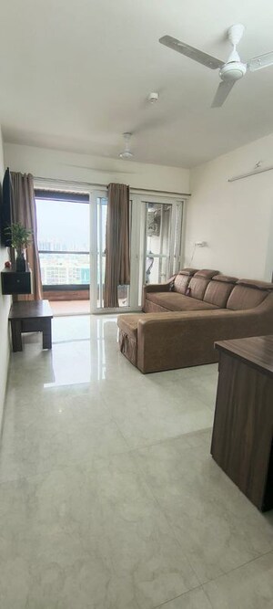 Living Room in 3 BHK Apartment at Majestique Marbella Phase 1, Kharadi – for Rent