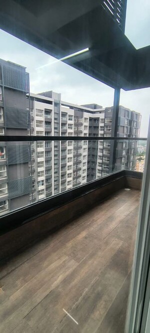 Balcony in 3 BHK Apartment at Majestique Marbella Phase 1, Kharadi – for Rent