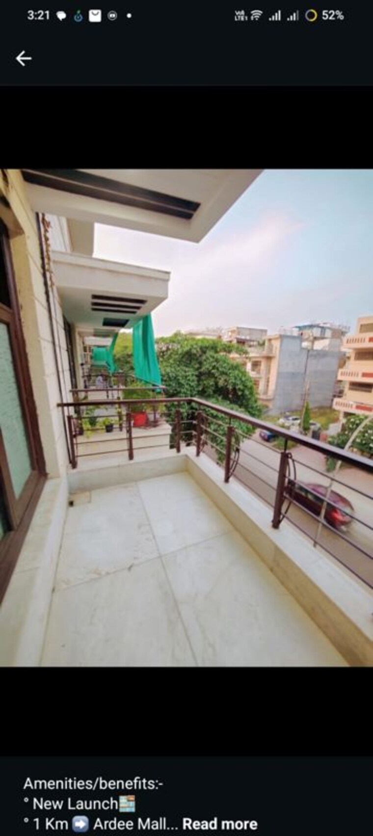 Balcony, sector 57 3 Bedroom 204 Sq.Yd. Builder Floor In Sector 57 Gurgaon 10514051