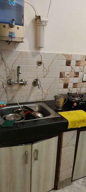 Kitchen in 1 BHK Builder Floor at Kalkaji – for Rent