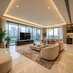 Living Room in 3.5 BHK Apartment at Lamose Gratitude 84, Sector 84 – for Sale