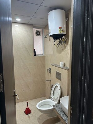 Bathroom in 3 BHK Apartment at Affinity Greens, International Airport Road – for Rent