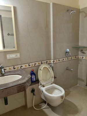 Bathroom in 2 BHK Apartment at Raheja Interface Heights, Malad West – for Rent