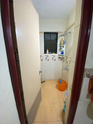 Bathroom in 1 BHK Apartment at Magarpatta City Heliconia, Hadapsar – for Rent