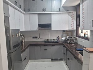 Kitchen in 3 BHK Builder Floor at Green Fields Colony – for Rent