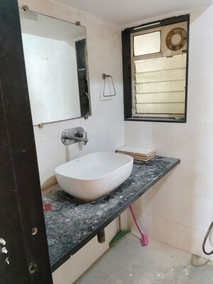 Bathroom in 3 BHK Apartment at Serenity Heights, Malad West – for Rent