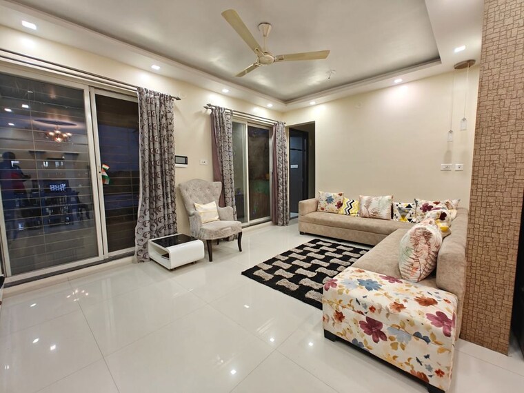 Living Room, welworth-paradise 2 Bedroom 1000 Sq.Ft. Apartment In Baner Pune 10514547