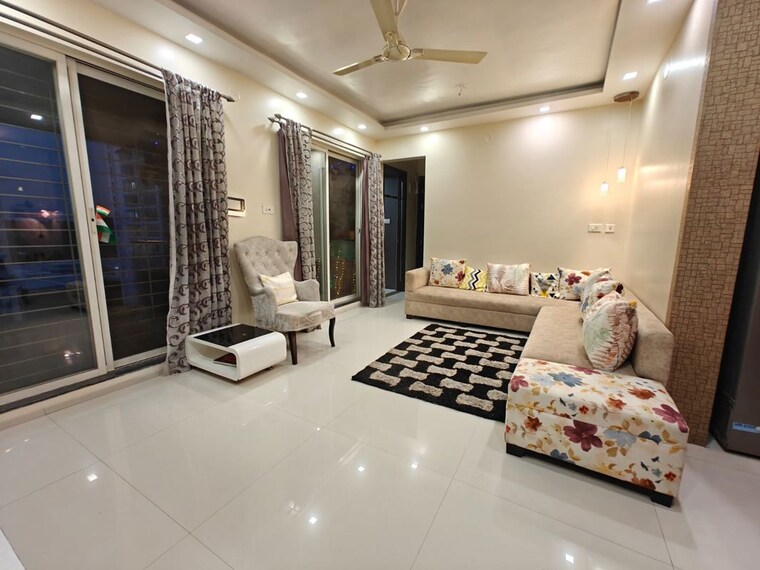 Living Room, welworth-paradise 2 Bedroom 1000 Sq.Ft. Apartment In Baner Pune 10514547