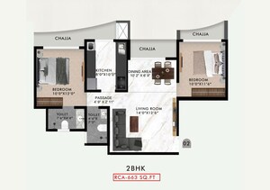 Floor Plan in  Apartment at Majestic Parimal, Bhandup East – for Sale