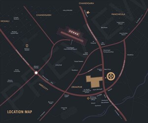 4 BHK Apartment – Map Location View at Vip Road - for Sale