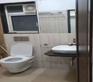 Bathroom in 3 BHK Apartment at Omkar Veda Exclusive, Parel – for Rent