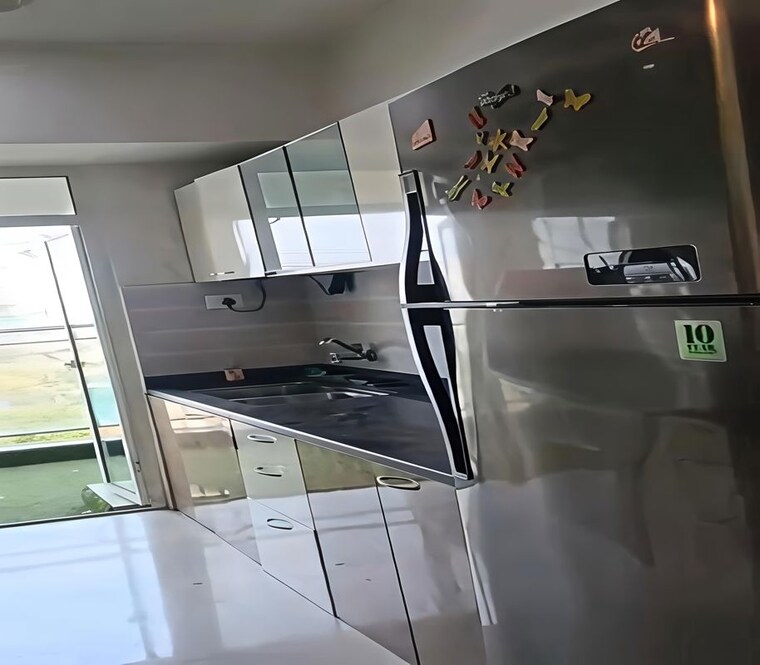 Kitchen, omkar-veda-exclusive 3 Bedroom 1100 Sq.Ft. Apartment In Parel Mumbai 10514624