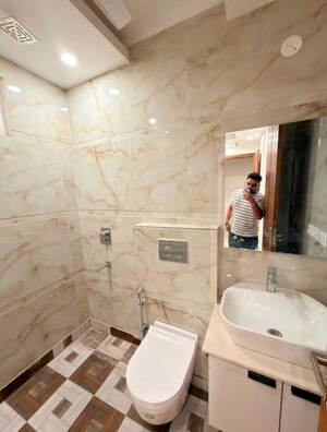Bathroom in 3 BHK Builder Floor at East Of Kailash – for Rent