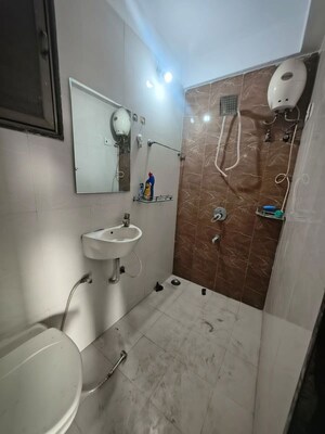 Bathroom in 2 BHK Apartment at Asian Galaxy, Kharghar – for Rent