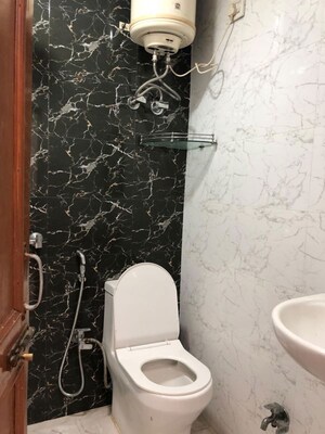 Bathroom in 1 RK Builder Floor at Sushant Lok I – for Rent