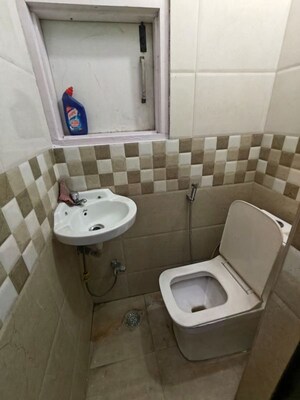 Bathroom in 2 BHK Builder Floor at Malviya Nagar – for Rent