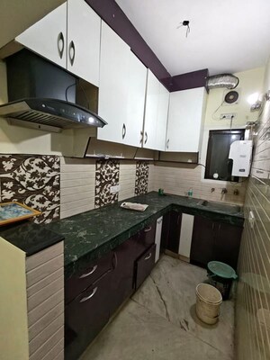 Kitchen in 2 BHK Builder Floor at Malviya Nagar – for Rent