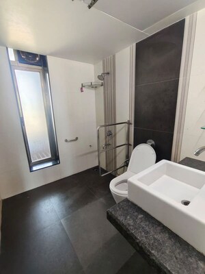 Bathroom in 3 BHK Apartment at Sheth Vasant Galaxy, Goregaon West – for Rent