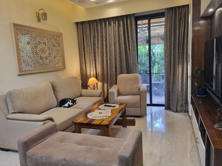 Living Room, lodha-sterling-tower-k 3 Bedroom 1076 Sq.Ft. Apartment In Kolshet Road Thane 10514986