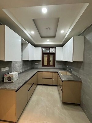 Kitchen in 3 BHK Apartment at Chattarpur – for Rent