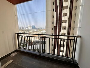 Balcony in 3 BHK Apartment at Aparna Zenon, Puppalaguda – for Rent