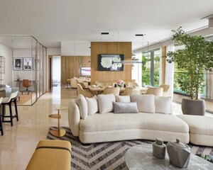 Living Room in 3 BHK Apartment at Oberoi Sky City Tower E, Borivali East – for Rent
