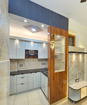 Kitchen in 2 BHK Builder Floor at Divya Angels, Indrapuram – for Rent