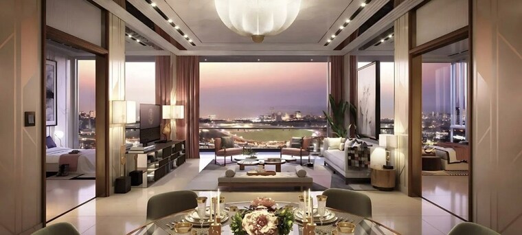 Living Room, piramal-mahalaxmi-central-tower-2 3 Bedroom 1461 Sq.Ft. Apartment In Mahalaxmi Mumbai 10515412