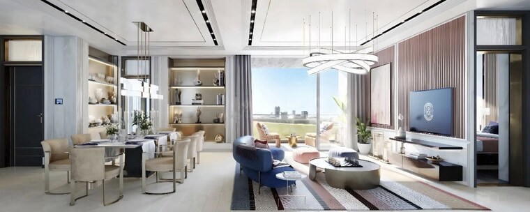 Living Room, piramal-mahalaxmi-central-tower-2 3 Bedroom 1461 Sq.Ft. Apartment In Mahalaxmi Mumbai 10515412