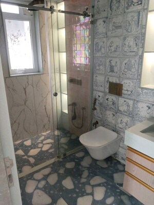 Bathroom in 2 BHK Apartment at Enpar Lotus 101 Worli Residences, Lower Parel – for Rent