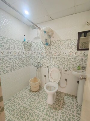 Bathroom in 3 BHK Apartment at SRS Sunrise, Parappana Agrahara – for Rent