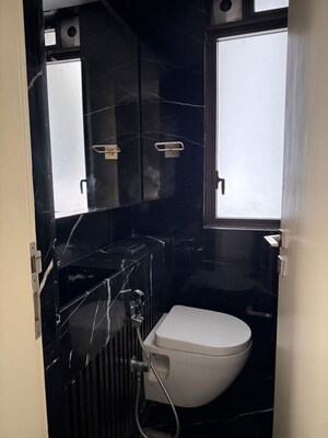 Bathroom in 3 BHK Apartment at Lodha Trump Tower, Worli – for Rent