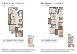 Floor Plan in 3 BHK Apartment at CKPC Heart of Harmony, Kudlu Gate – for Sale
