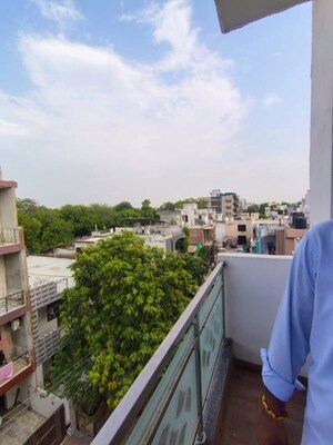 Balcony in 3 BHK Builder Floor at Sector 7 – for Rent
