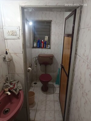 Bathroom in 1 BHK Apartment at Ganesh Tower, Naupada – for Rent