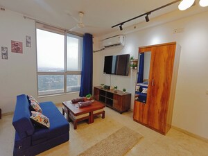 Living Room in 1 RK Apartment at Hiranandani Estate Solitaire C, Ghodbunder Road – for Rent