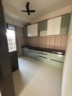 Kitchen in 3 BHK Apartment at Sheth Zuri, Laxmi Nagar – for Rent