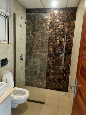 Bathroom in 3 BHK Apartment at High Ground – for Rent