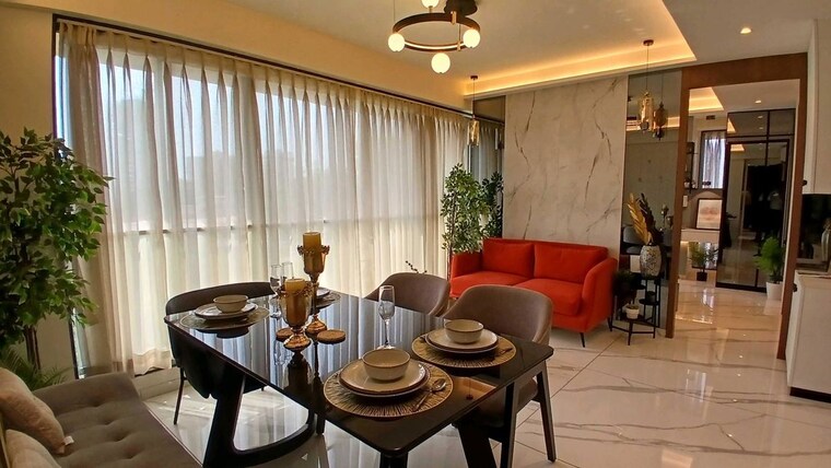 Dining area, hubtown-celeste 2 Bedroom 690 Sq.Ft. Apartment In Worli Mumbai 10516116
