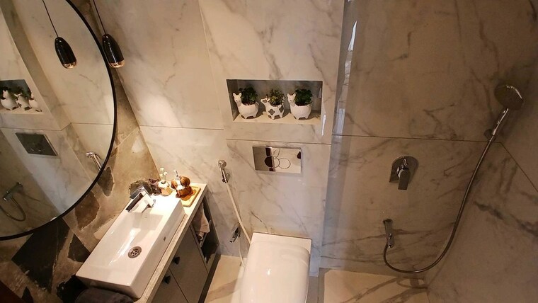 Bathroom, hubtown-celeste 2 Bedroom 690 Sq.Ft. Apartment In Worli Mumbai 10516116