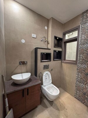Bathroom in 3 BHK Builder Floor at Vipin Garden – for Rent