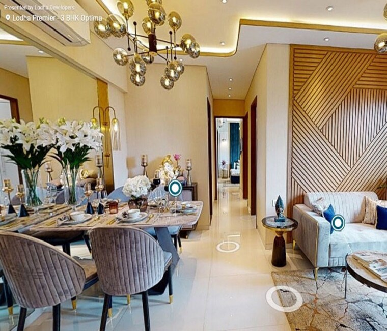 Living Room, lodha-codename-premier 3 Bedroom 839 Sq.Ft. Apartment In Dombivli East Thane 10516584
