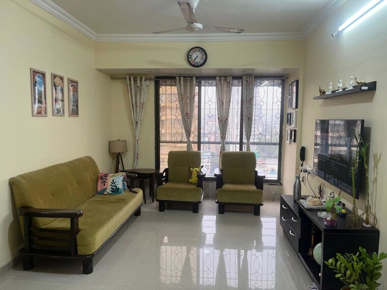 Living Room, shree-balaji-satyam-towers 2 Bedroom 1200 Sq.Ft. Apartment In Kopar Khairane Navi Mumbai 10516626