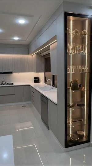 Kitchen in 3 BHK Builder Floor at Signature Global Daxin Vistas, Bhondsi – for Sale