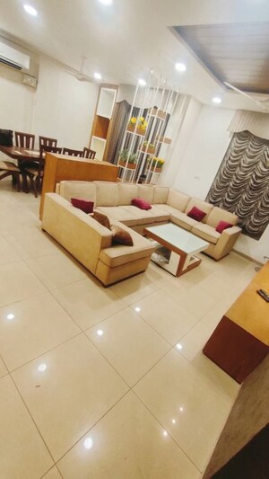 Living Room in 3 BHK Apartment at Sushma Crescent, Dhakoli – for Rent