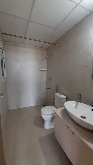 Bathroom in 3 BHK Apartment at Bhartiya Nikoo Homes, Thanisandra Main Road – for Rent