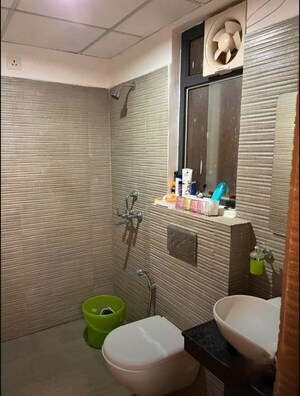 Bathroom in 3 BHK Apartment at Jewel Apartment, Hazratganj – for Rent